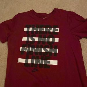 Maroon Nike shirt